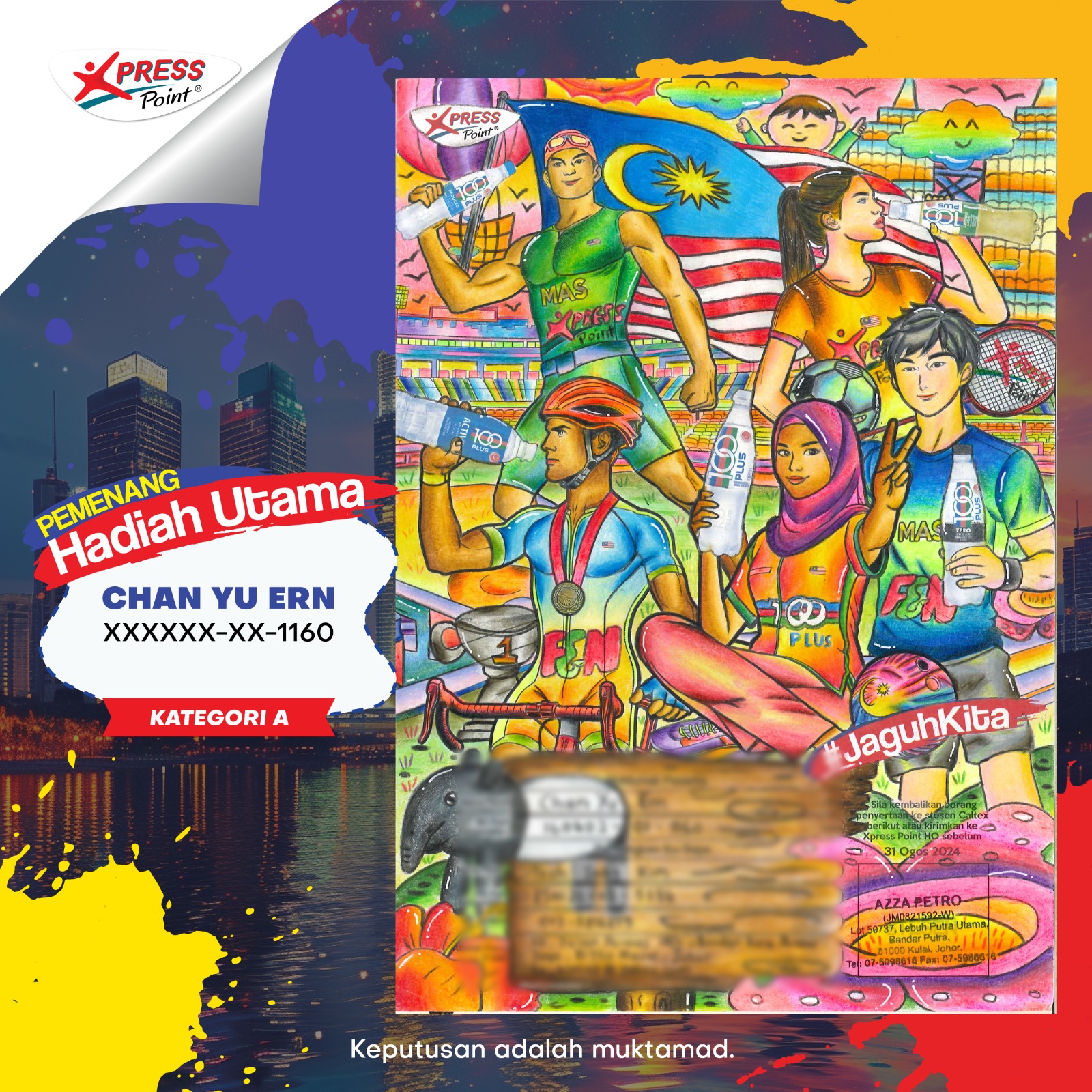 Peraduan Mewarna- Pemenang Kategori A